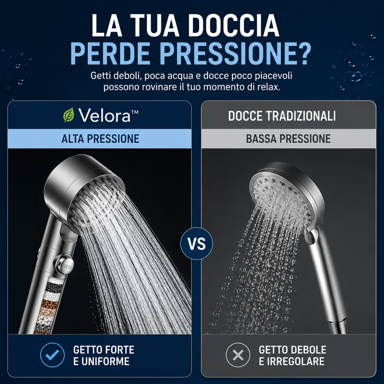 🌿 Velora™ 🚿 Trasforma ogni doccia in un momento di puro relax
