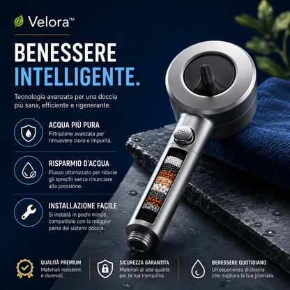 🌿 Velora™ 🚿 Trasforma ogni doccia in un momento di puro relax